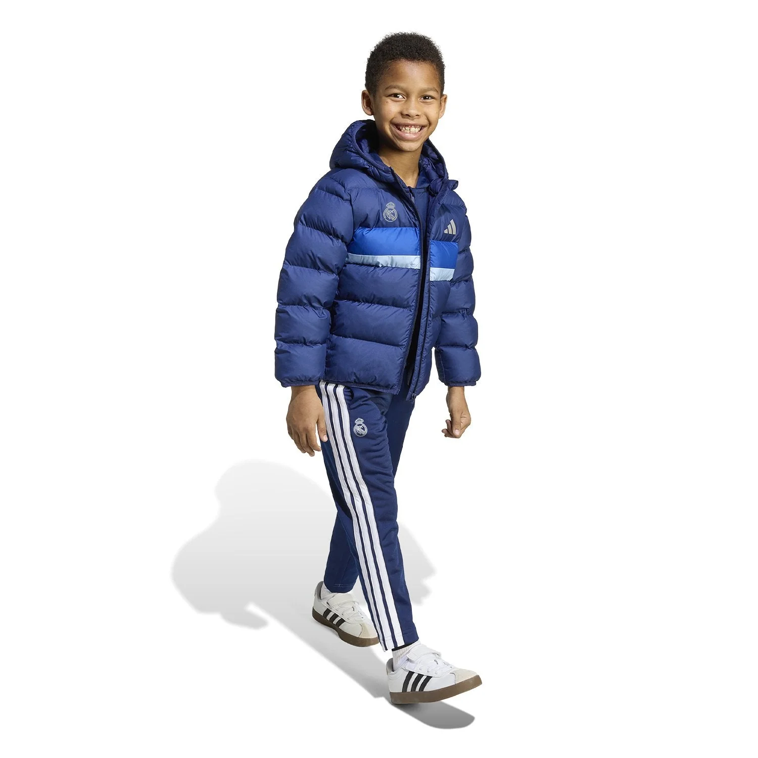 Chaqueta acolchada adidas Infantil azul marino - Image 4