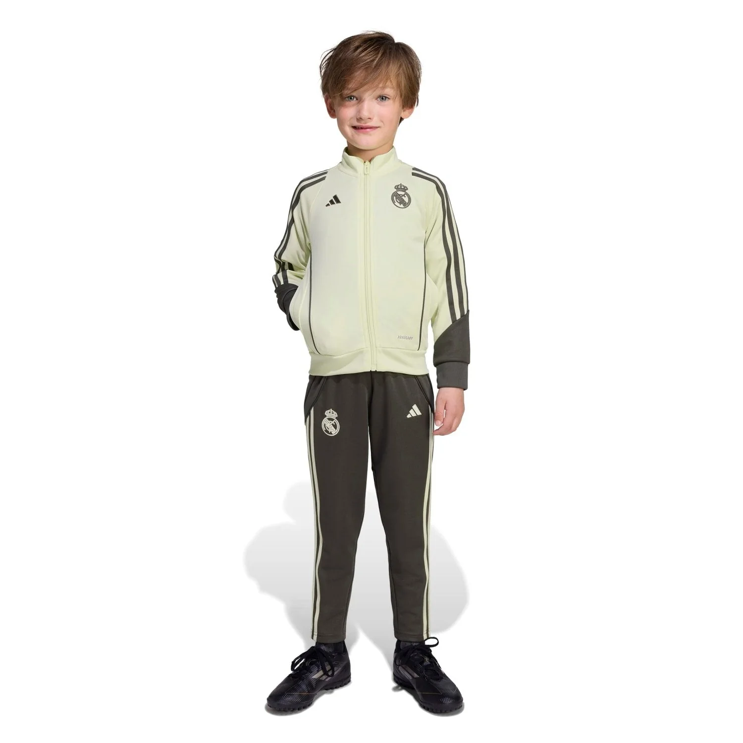 Chándal Infantil adidas Entrenamiento 25/26 Verde Lima/Caqui Oscuro - Image 4