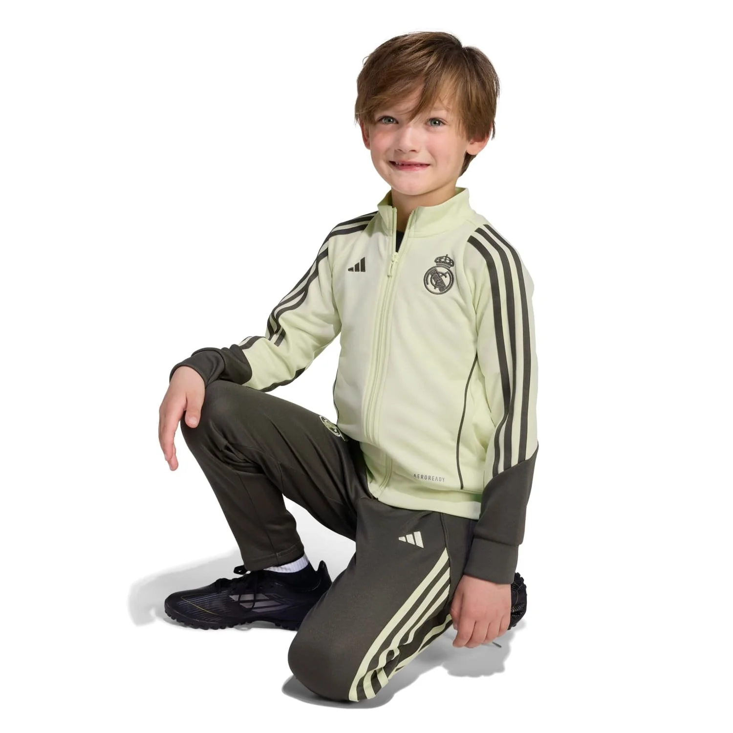Chándal Infantil adidas Entrenamiento 25/26 Verde Lima/Caqui Oscuro - Image 8