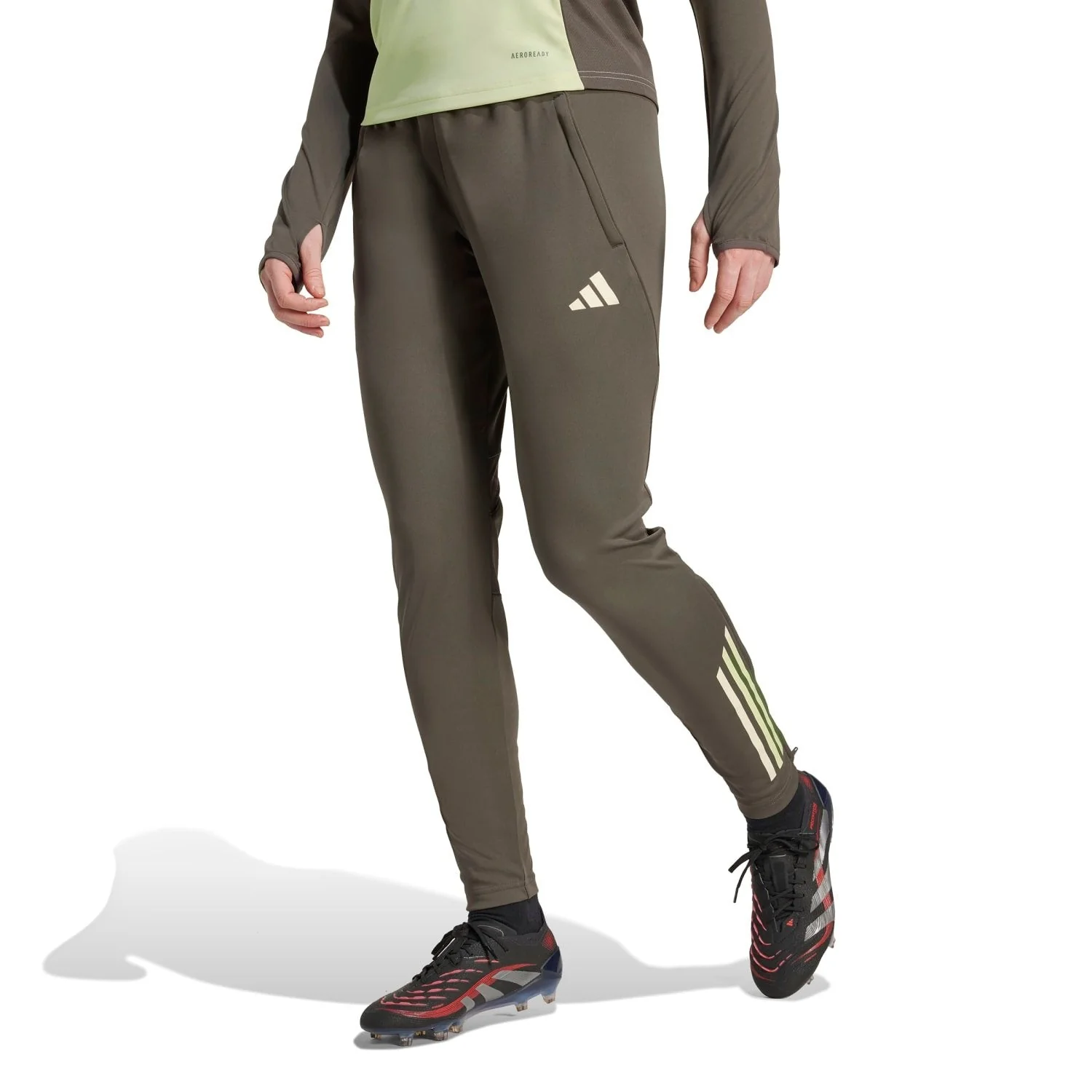 Pantalones Mujer adidas Entrenamiento 25/26 Caqui Oscuro - Image 5