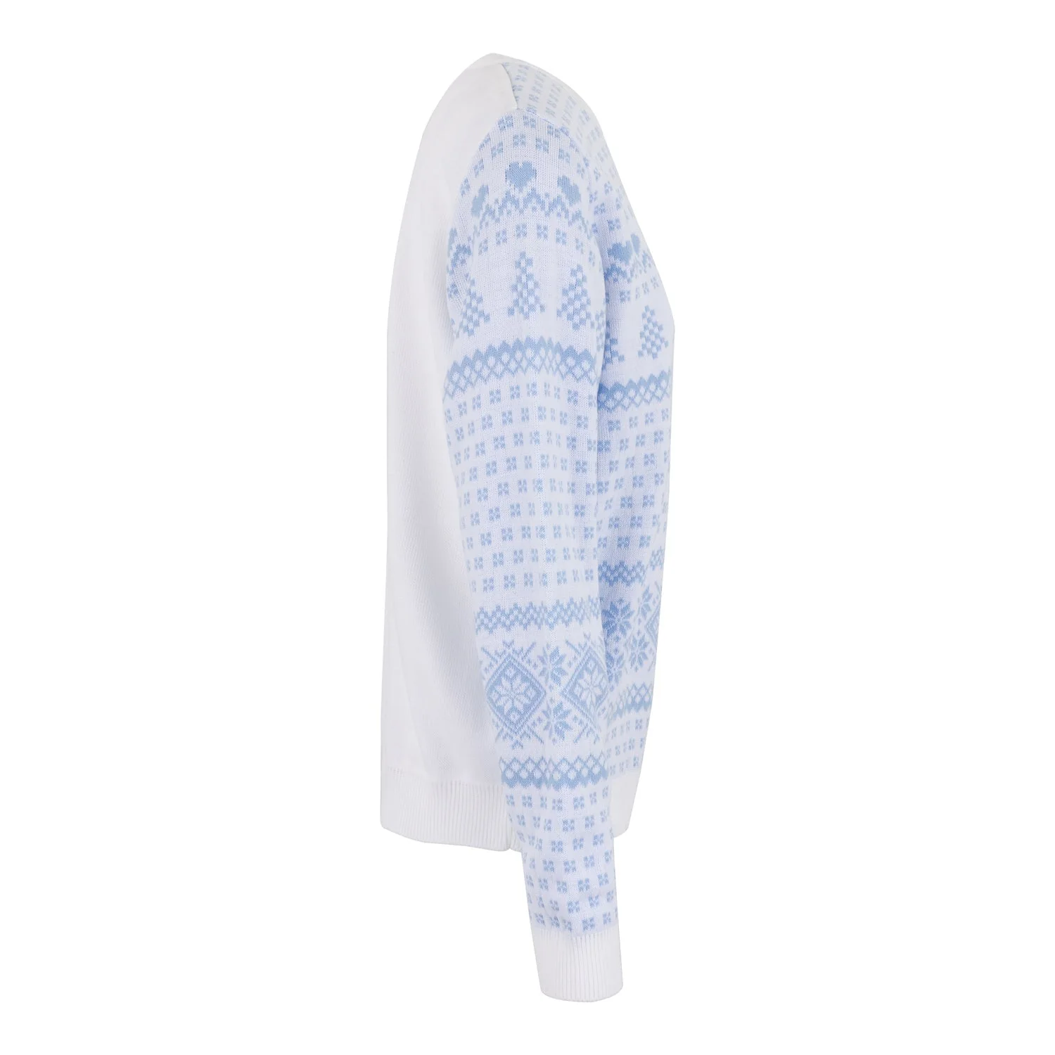 Jersey Navideño Mujer Azul Pastel - Image 6