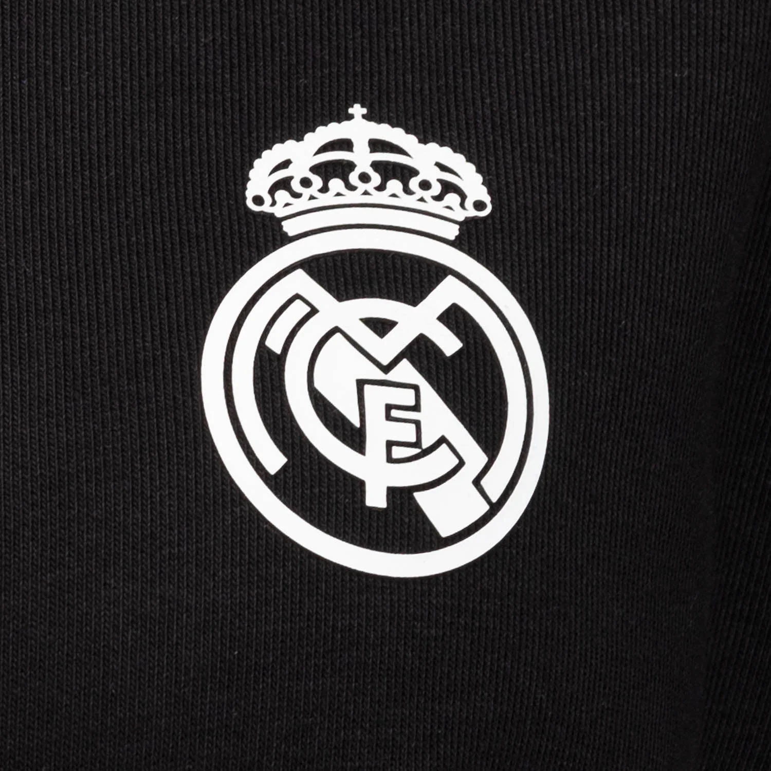 Sudadera Cropped Mujer ECO Essentials Real Madrid Escudo Negra - Image 5