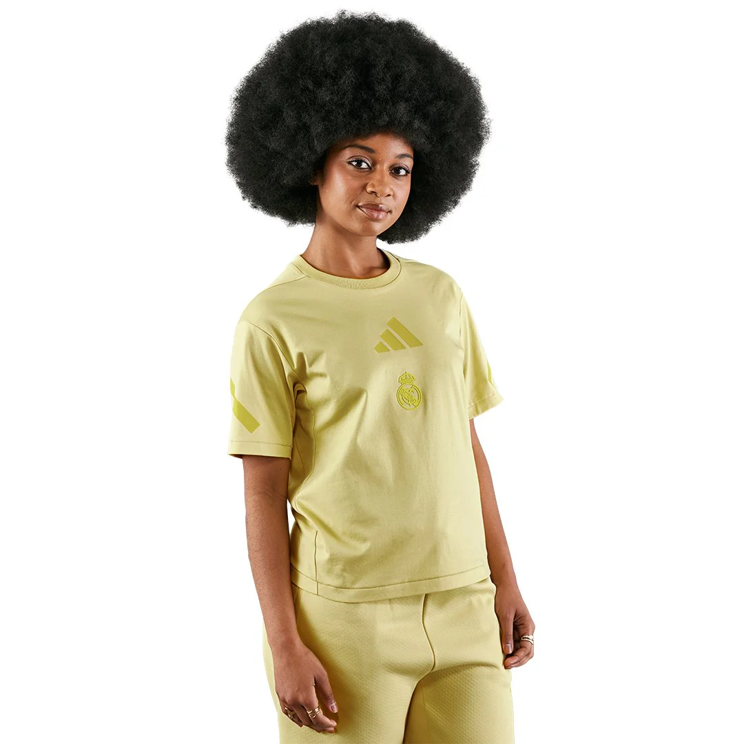 Camiseta Mujer adidas Real Urban Amarilla - Image 4