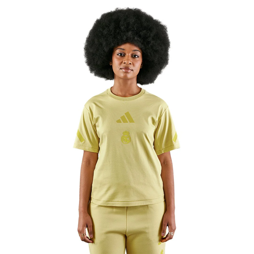 Camiseta Mujer adidas Real Urban Amarilla - Image 5