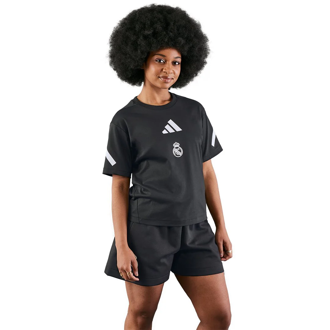 Camiseta Mujer adidas Real Urban Negra - Image 4