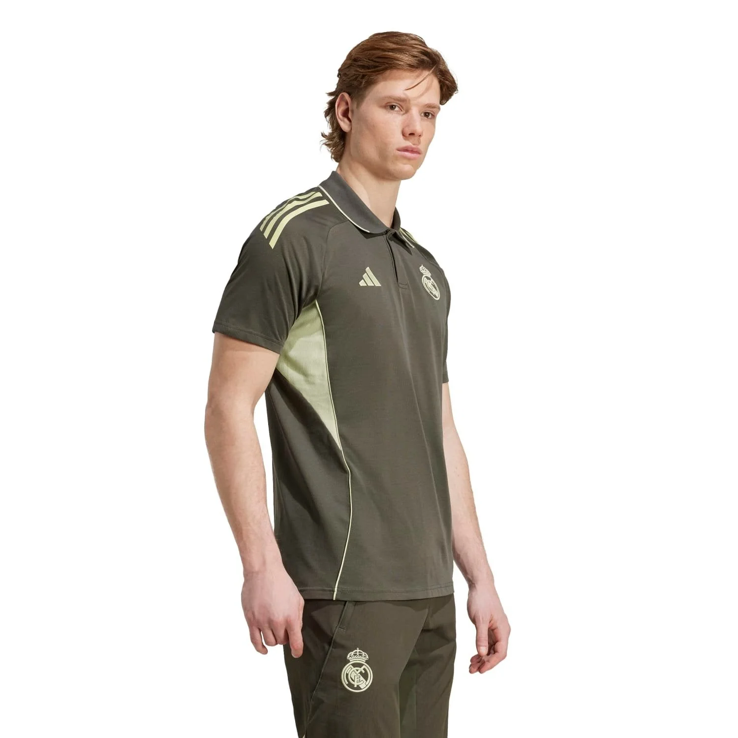Polo Hombre adidas Entrenamiento 25/26 Caqui Oscuro - Image 4