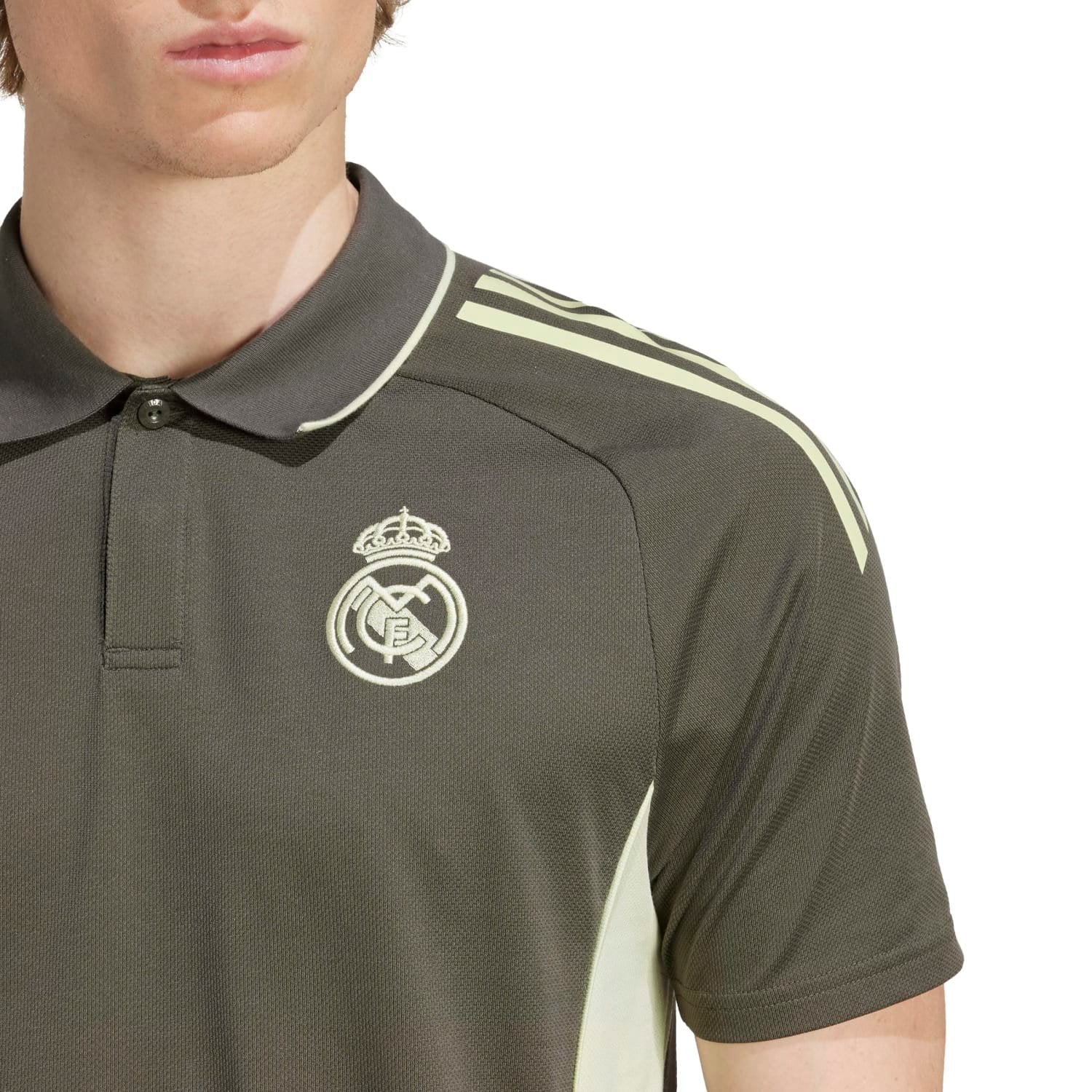 Polo Hombre adidas Entrenamiento 25/26 Caqui Oscuro - Image 5
