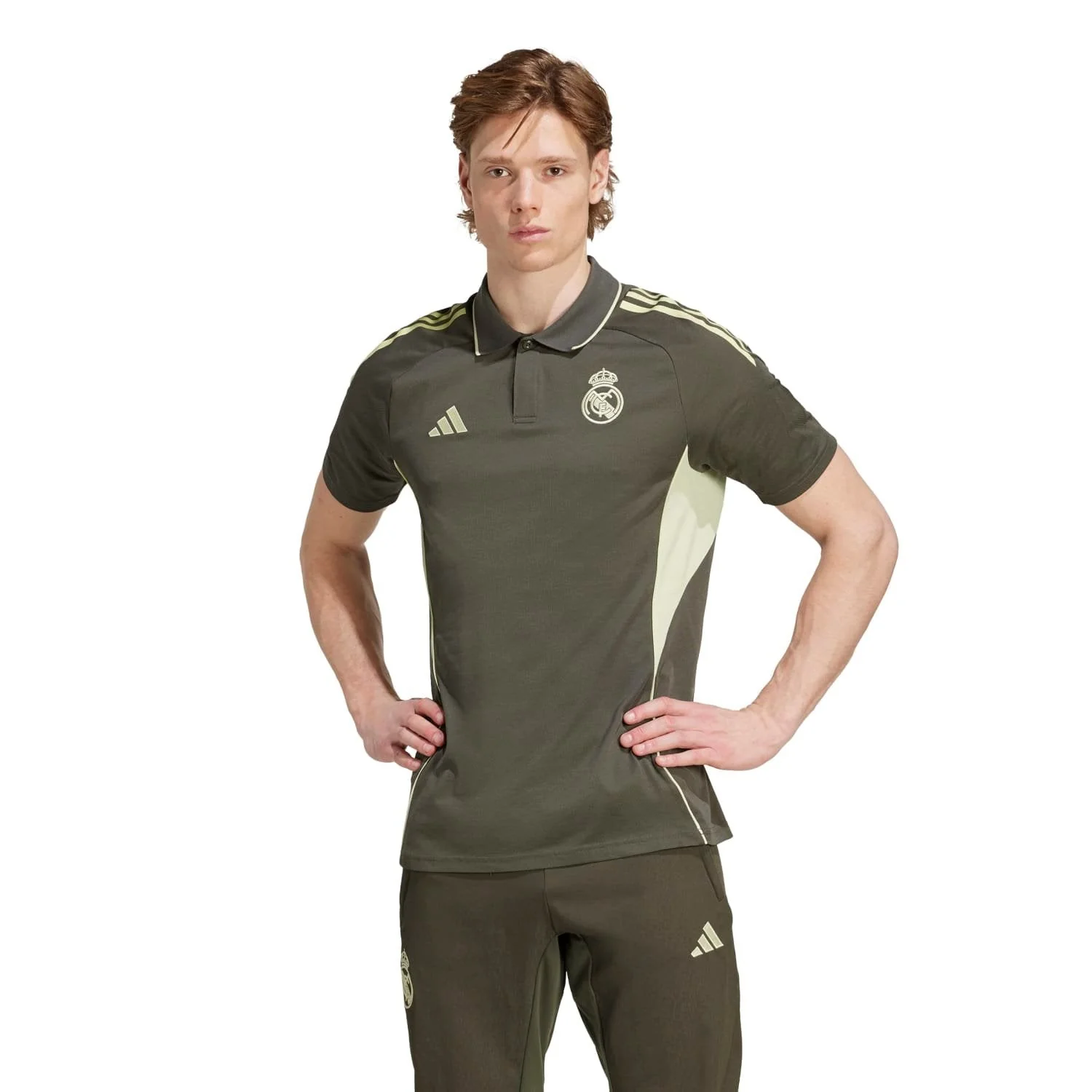 Polo Hombre adidas Entrenamiento 25/26 Caqui Oscuro - Image 6