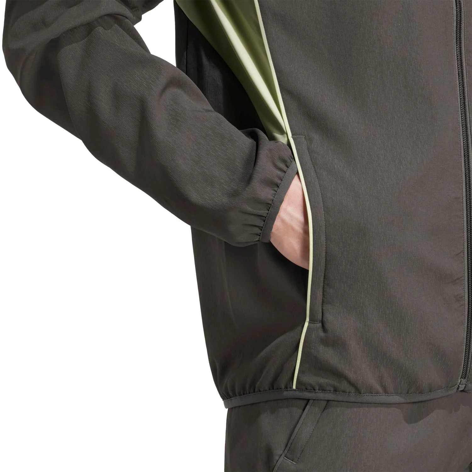Chaqueta Chándal Hombre adidas Entrenamiento 25/26 Caqui Oscuro - Image 5