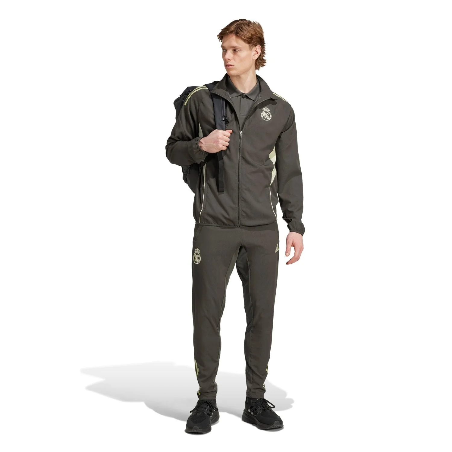 Chaqueta Chándal Hombre adidas Entrenamiento 25/26 Caqui Oscuro - Image 7