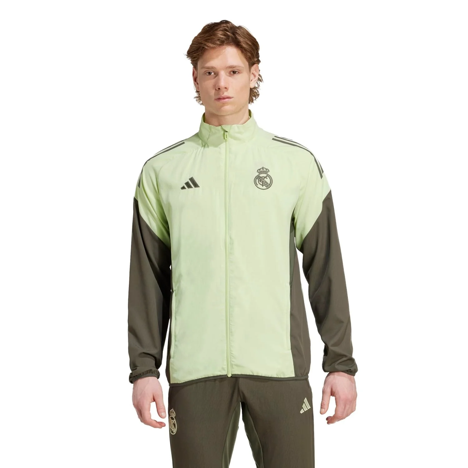 Chaqueta Chándal Hombre adidas Entrenamiento 25/26 Verde Lima - Image 3