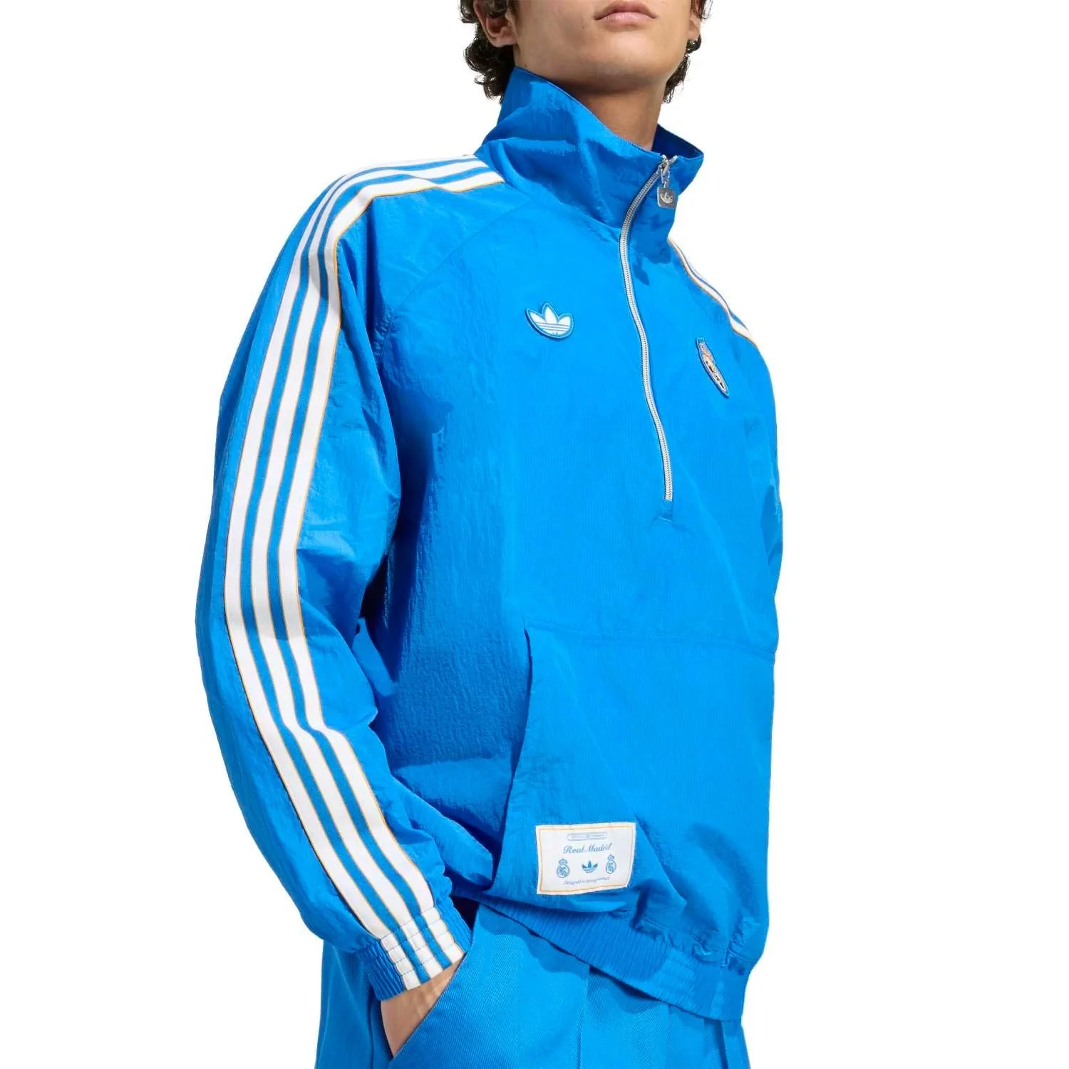 Chaqueta Media Cremallera Hombre adidas Originals Terrace Icons Azul 25/26 - Image 5