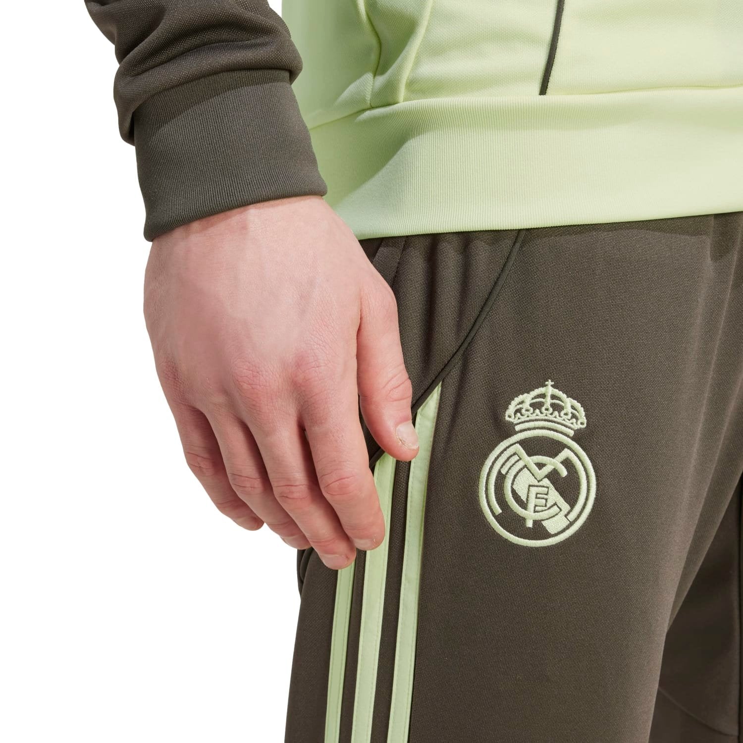 Chándal Hombre adidas Entrenamiento 25/26 Verde Lima/Caqui Oscuro - Image 4