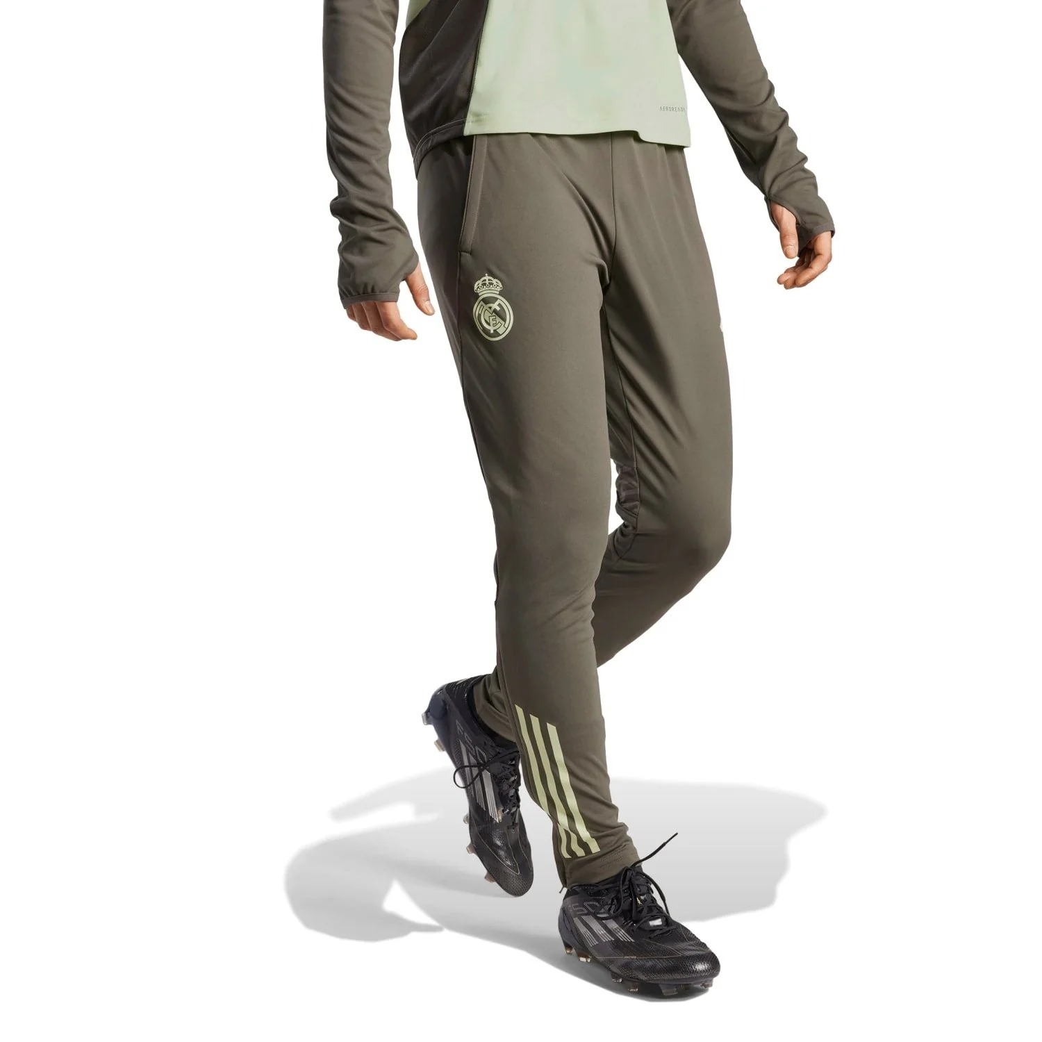 Pantalones Hombre adidas Entrenamiento 25/26 Caqui Oscuro - Image 6