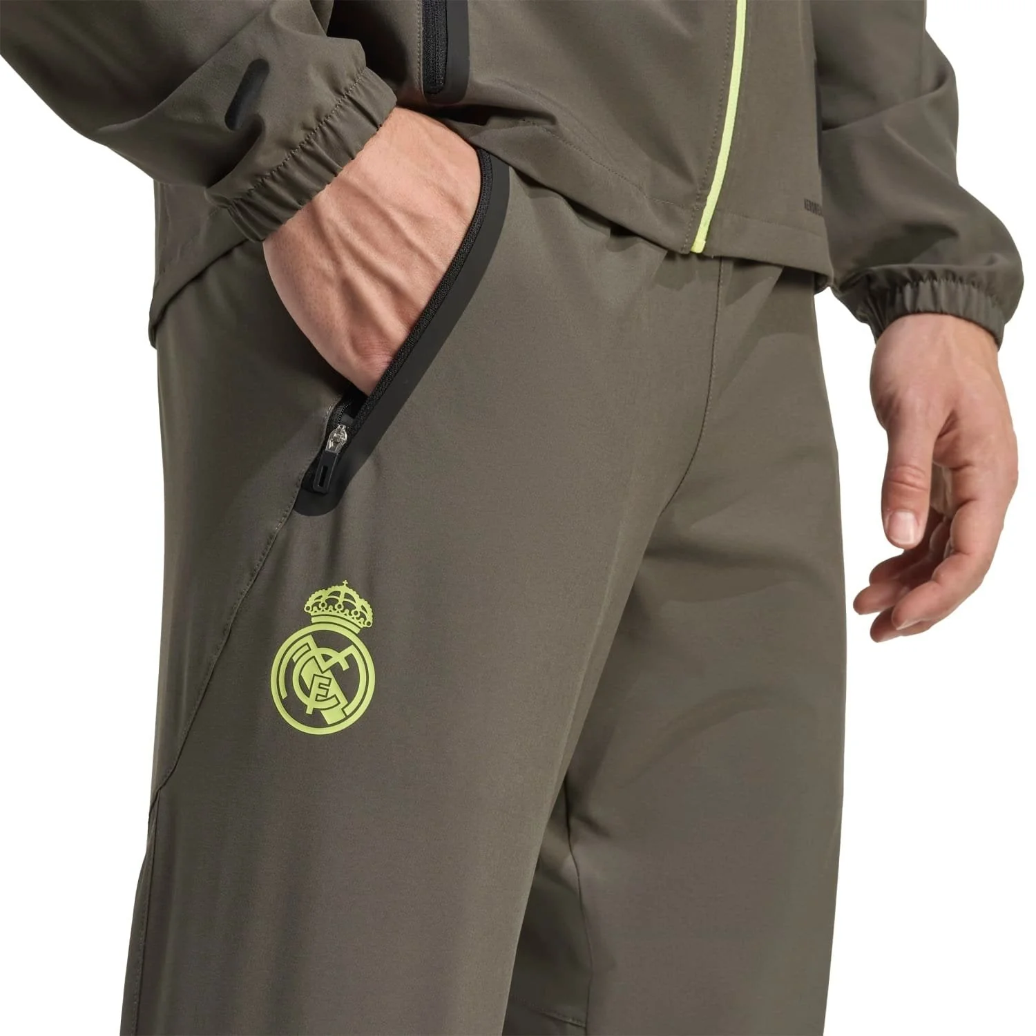 Pantalón Hombre adidas Tiro Vis Tech Competition Gris/Verde Lima - Image 6