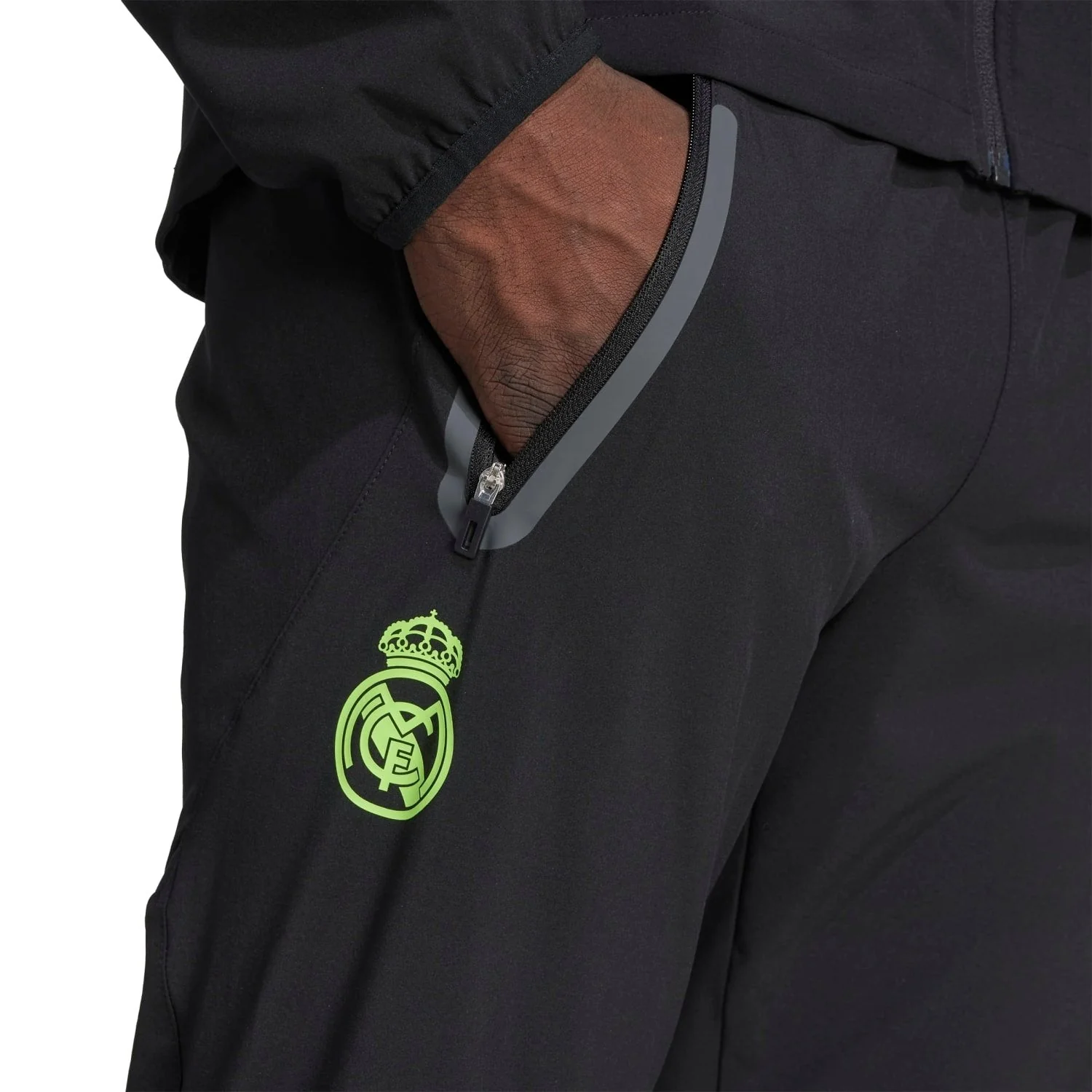 Pantalón Hombre adidas Tiro Vis Tech Pro Negro/Verde Lima - Image 4