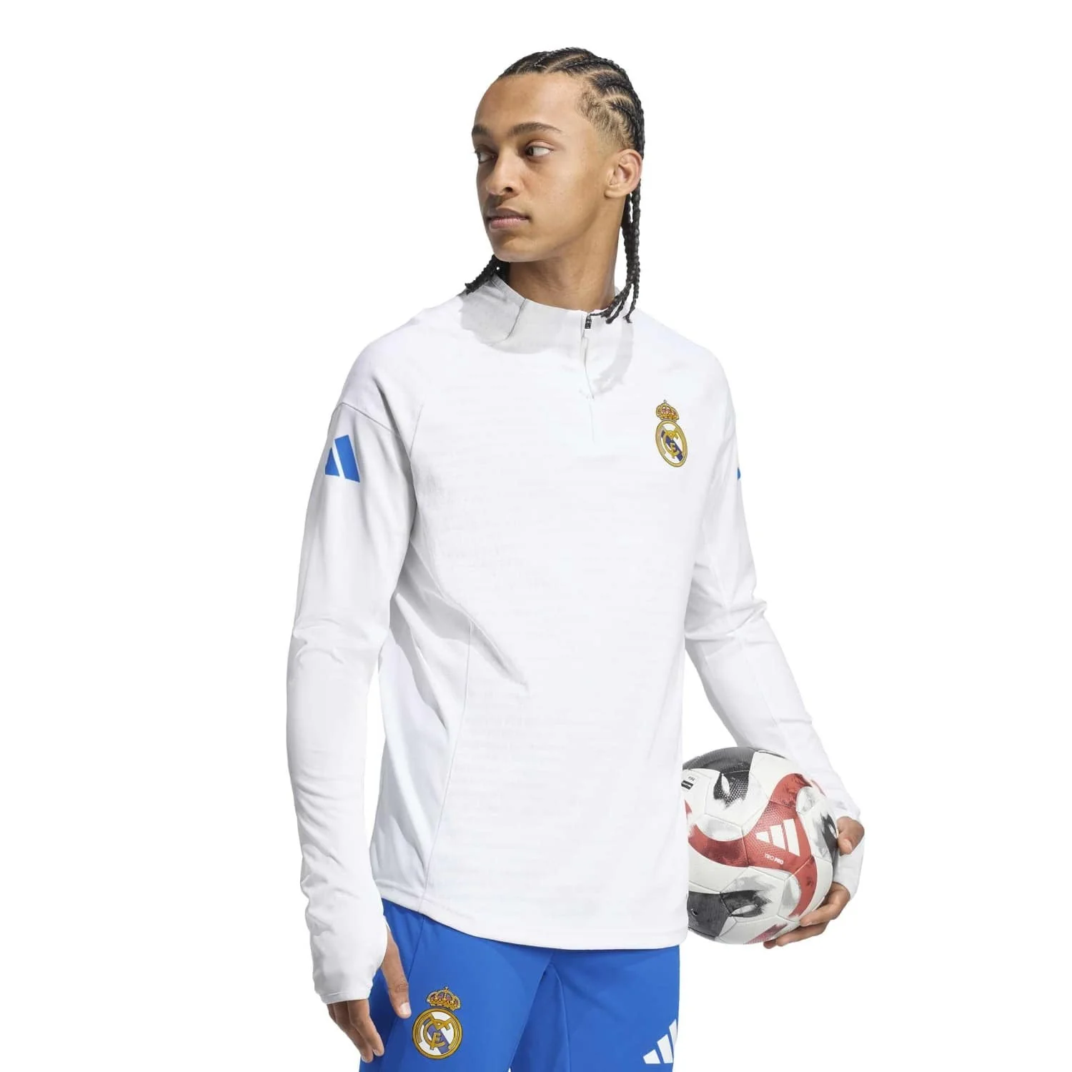 Sudadera Pro Hombre adidas Entrenamiento UCL Blanca 25/26 - Image 5