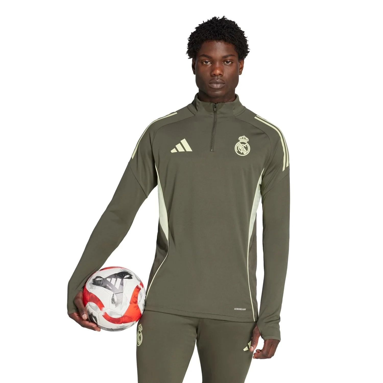 Sudadera Hombre adidas Entrenamiento 25/26 Caqui Oscuro - Image 4