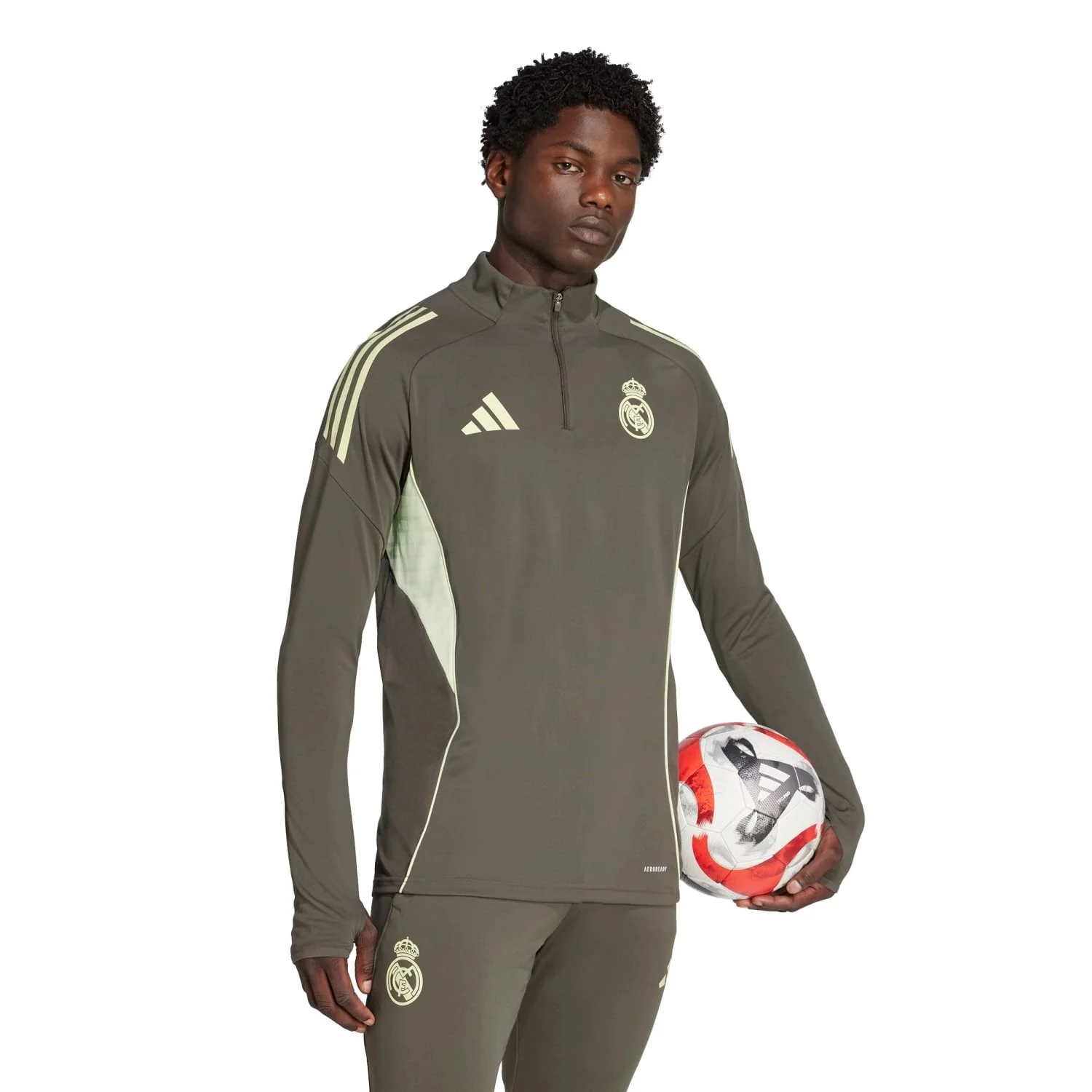 Sudadera Hombre adidas Entrenamiento 25/26 Caqui Oscuro - Image 7