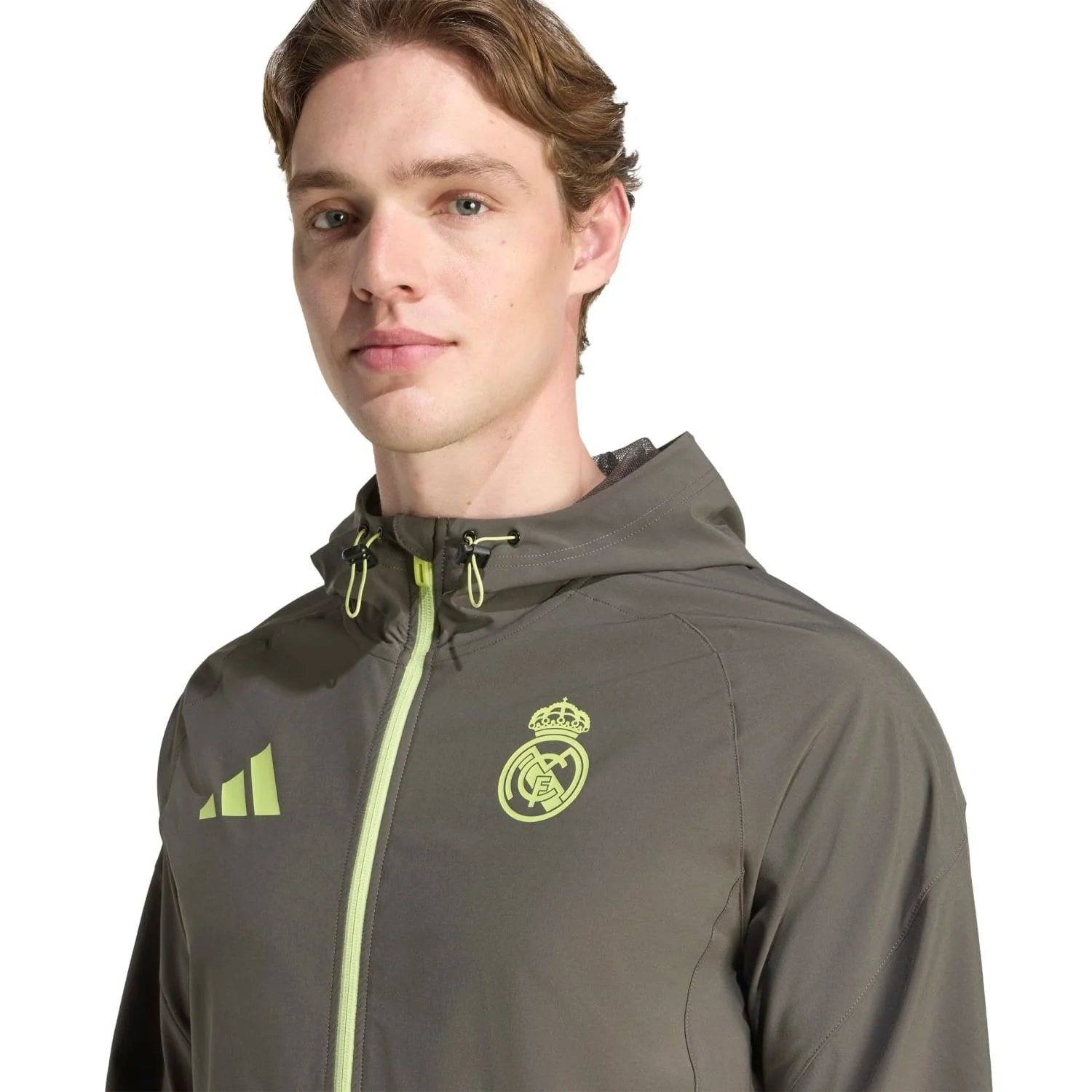 Chaqueta Hombre adidas Tiro Vis Tech Competition Gris/Verde Lima - Image 5