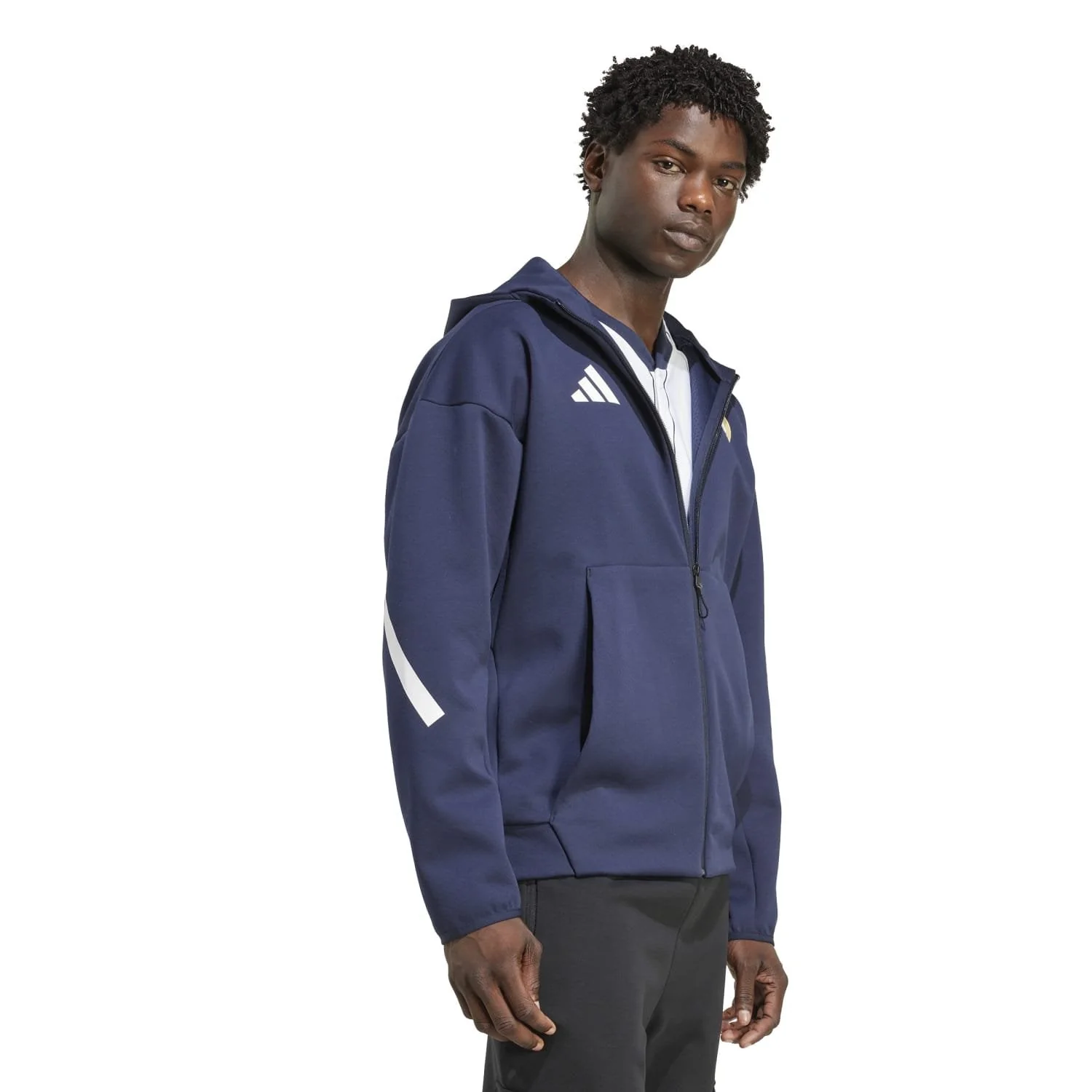 Chaqueta Hombre adidas Anthem 25/26 Azul Marino - Image 4