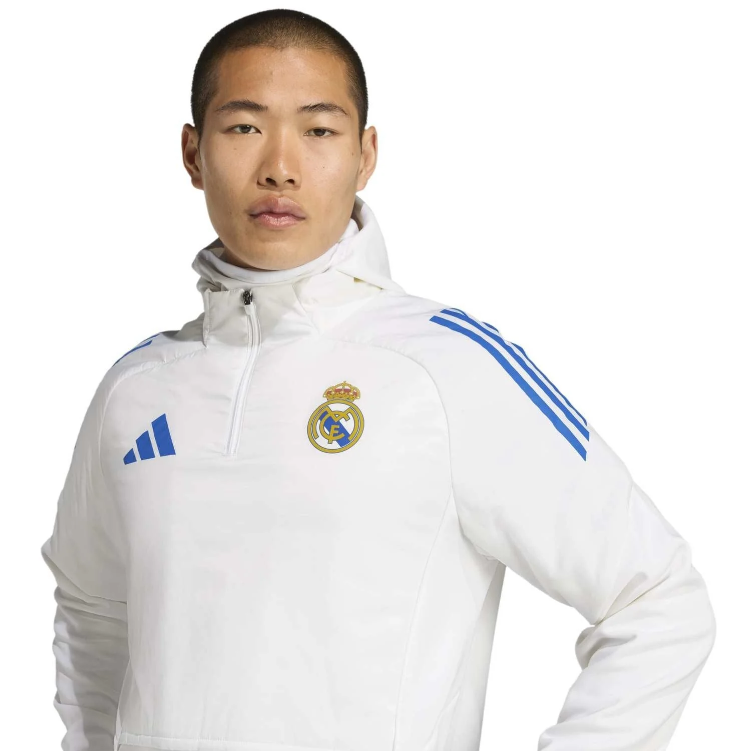 Sudadera Invierno Hombre adidas Entrenamiento UCL Blanca 25/26 - Image 6