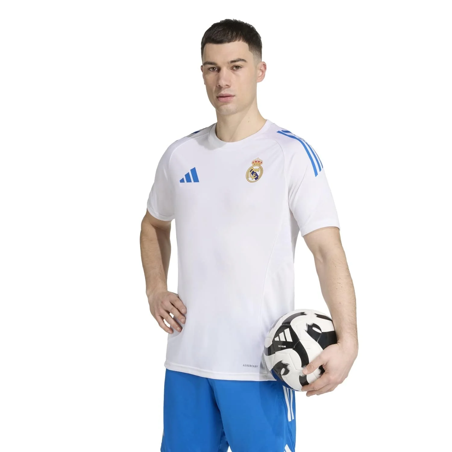 Camiseta Hombre adidas Entrenamiento UCL Blanca 25/26 - Image 3