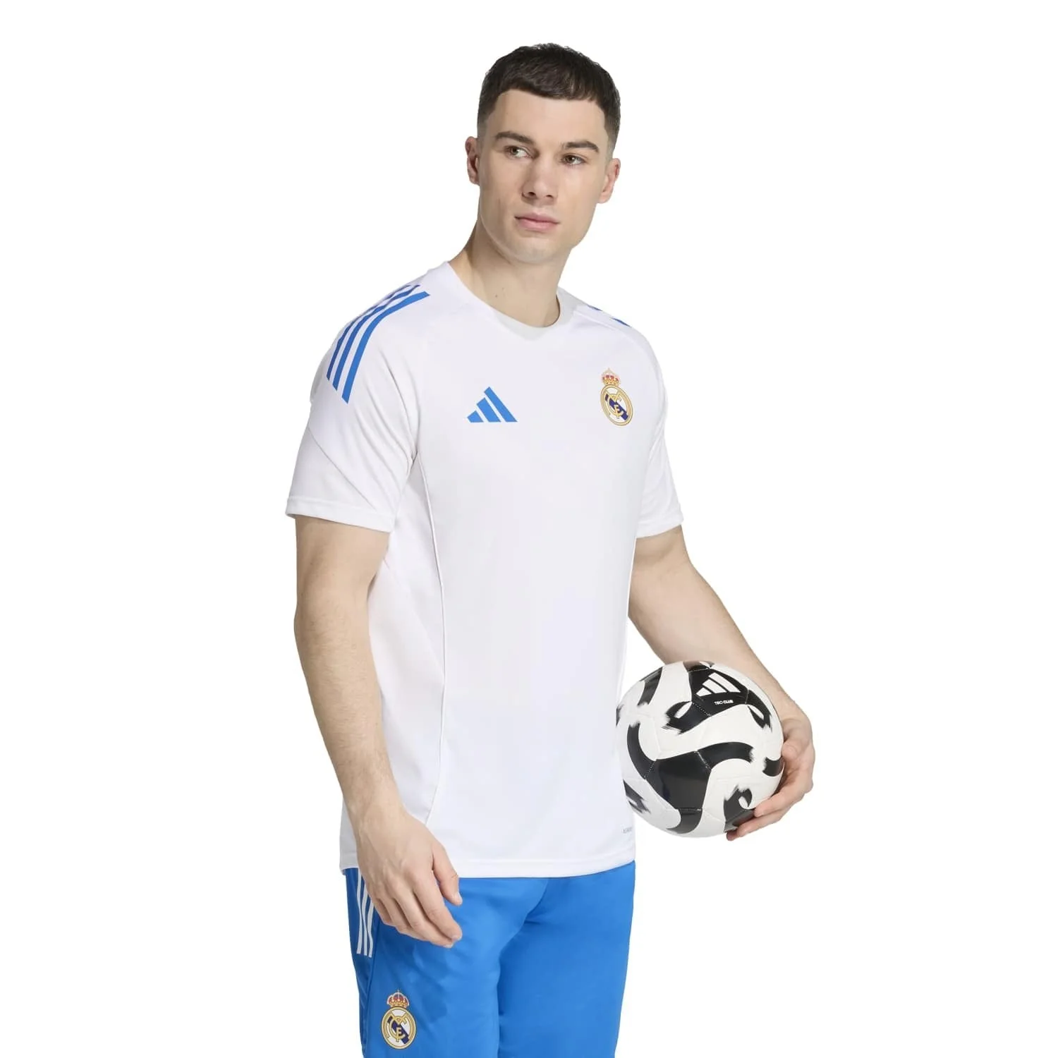 Camiseta Hombre adidas Entrenamiento UCL Blanca 25/26 - Image 4
