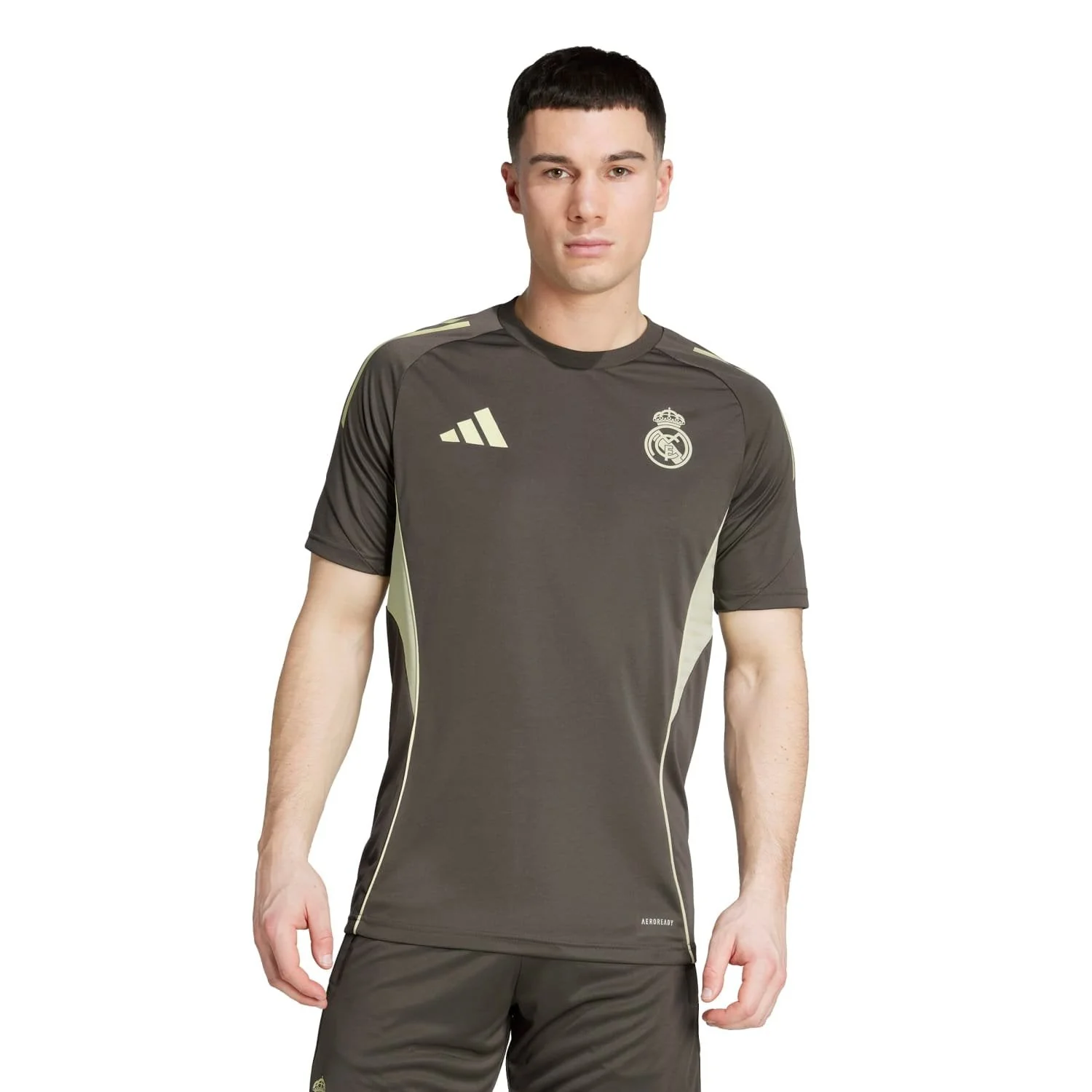 Camiseta Técnica Hombre adidas Entrenamiento 25/26 Caqui Oscuro - Image 3