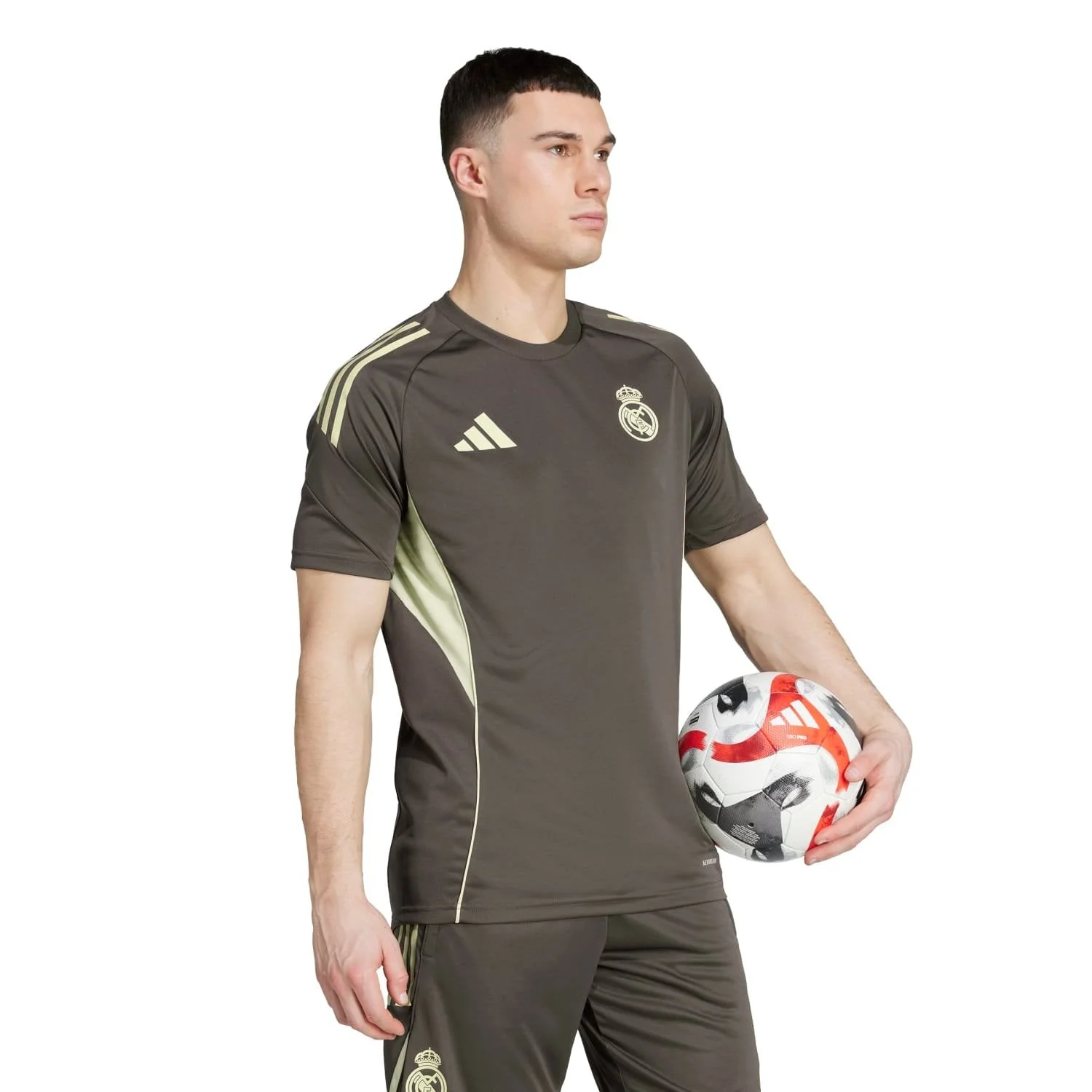 Camiseta Técnica Hombre adidas Entrenamiento 25/26 Caqui Oscuro - Image 5