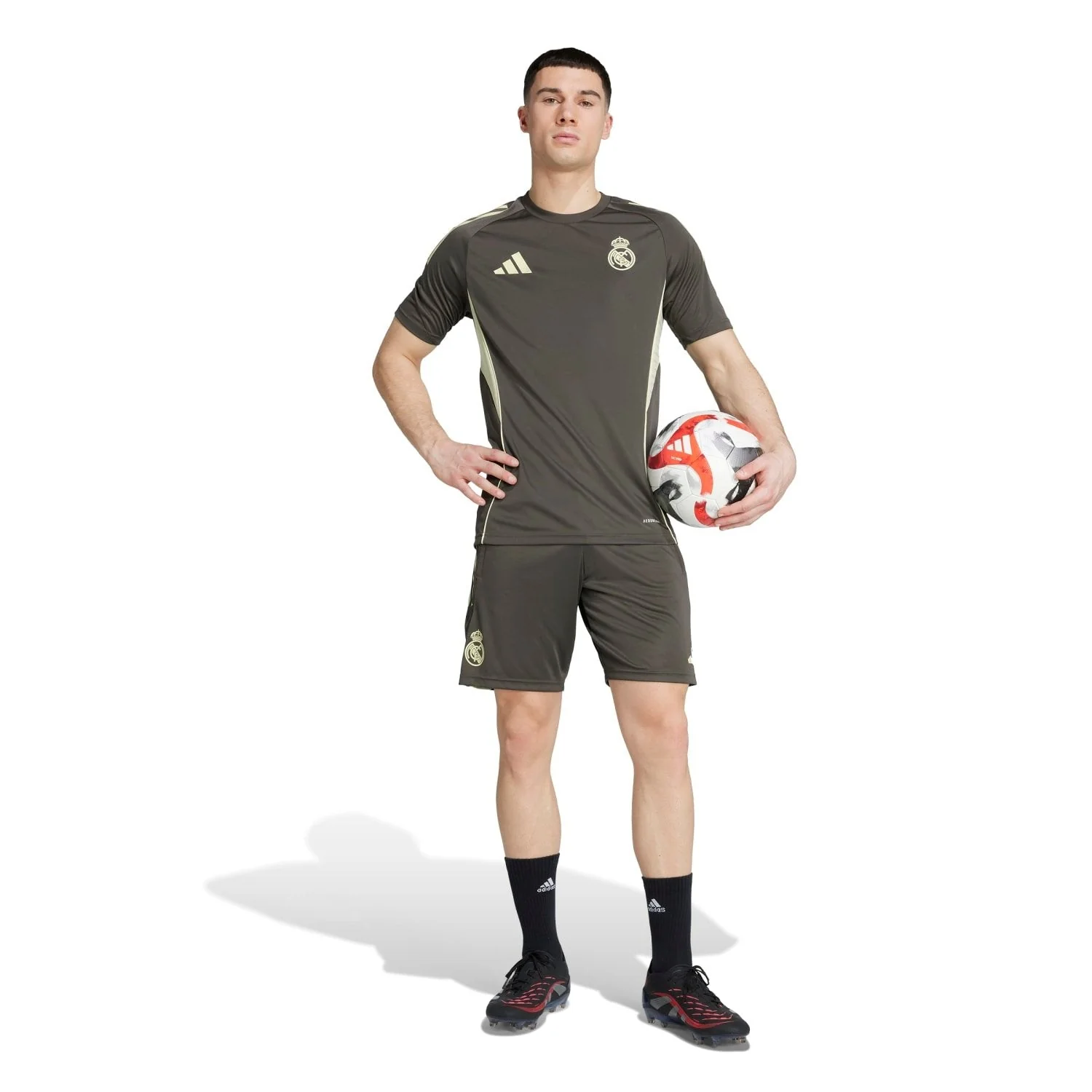 Camiseta Técnica Hombre adidas Entrenamiento 25/26 Caqui Oscuro - Image 6