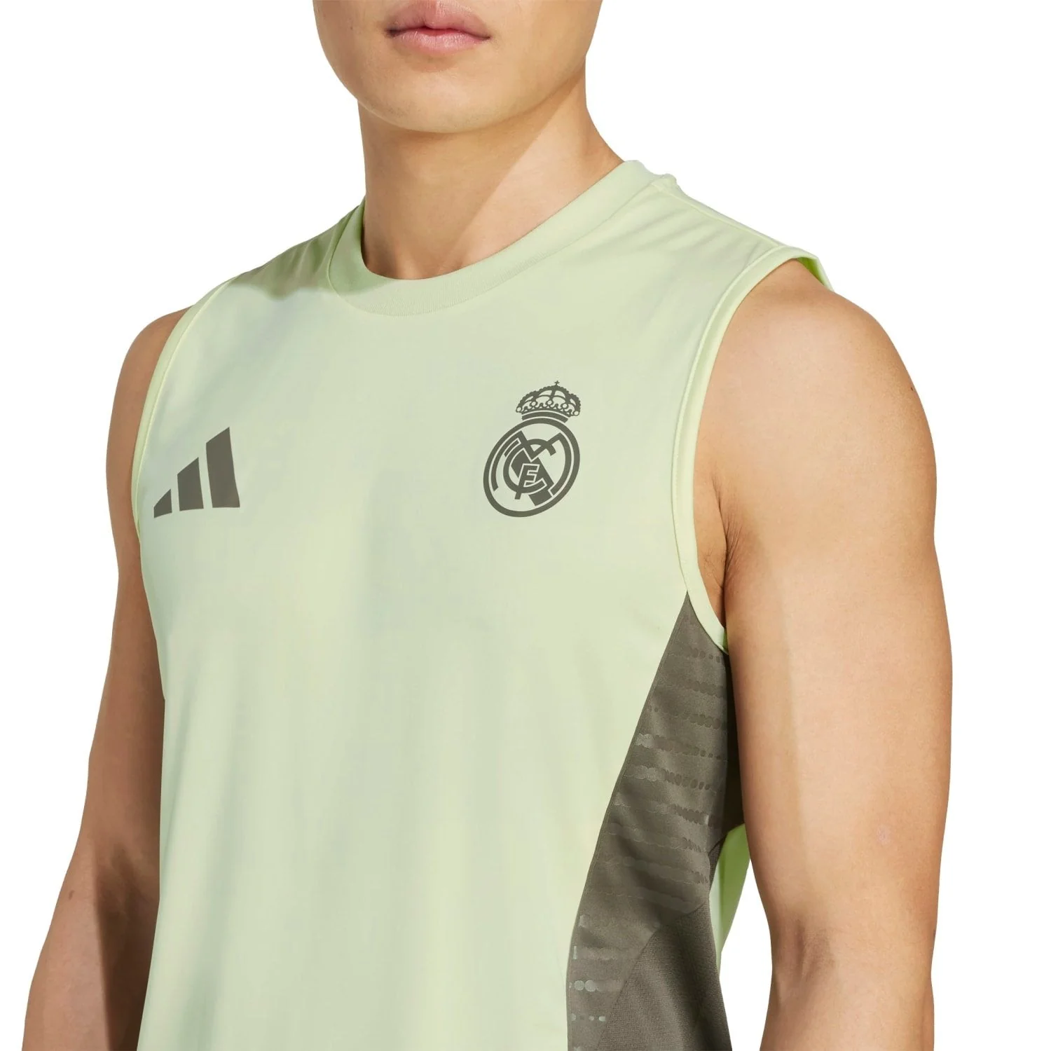 Camiseta sin Mangas Hombre adidas Entrenamiento 25/26 Verde Lima - Image 7