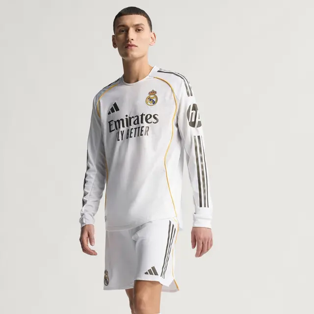 Camiseta Authentic Hombre Manga Larga Primera Equipación Blanca 25/26 - Image 5