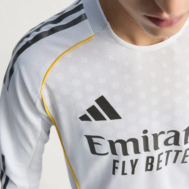 Camiseta Authentic Hombre Manga Larga Primera Equipación Blanca 25/26 - Image 4