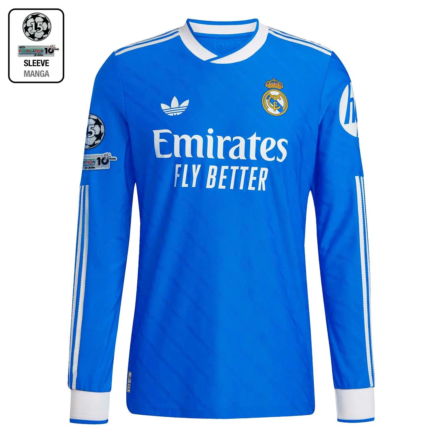 Camiseta Manga Larga Hombre Tercera Equipación Azul 25/26 - Image 7