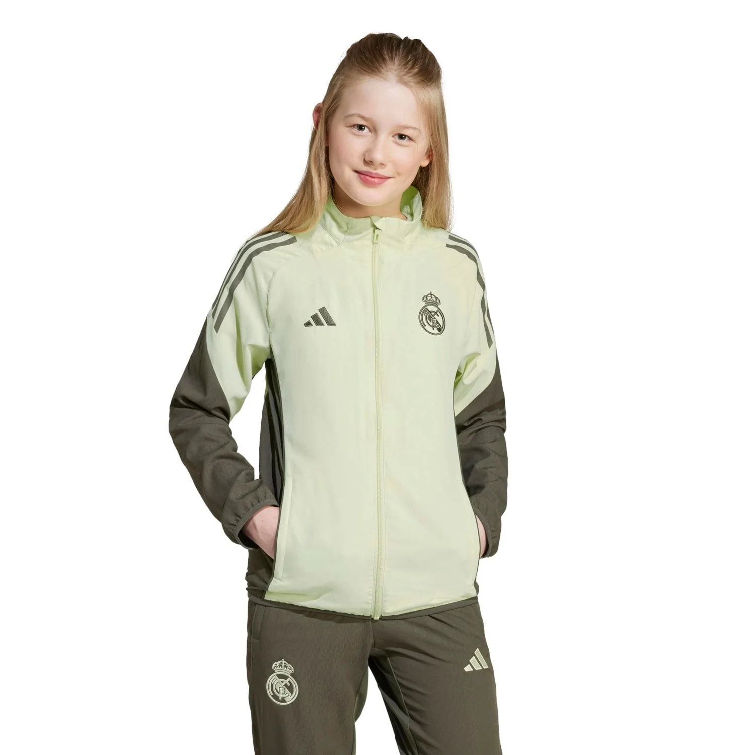 Chaqueta Chándal Niños adidas Entrenamiento 25/26 Verde Lima - Image 4