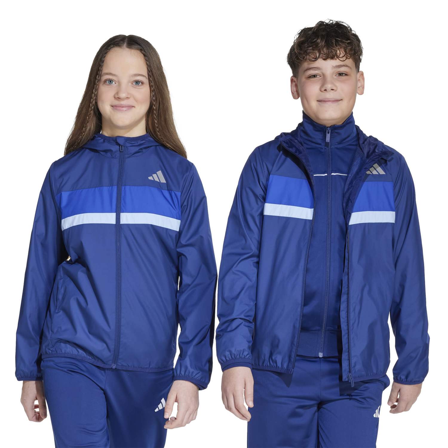 Cortavientos adidas Tiberio juvenil azul marino - Image 6