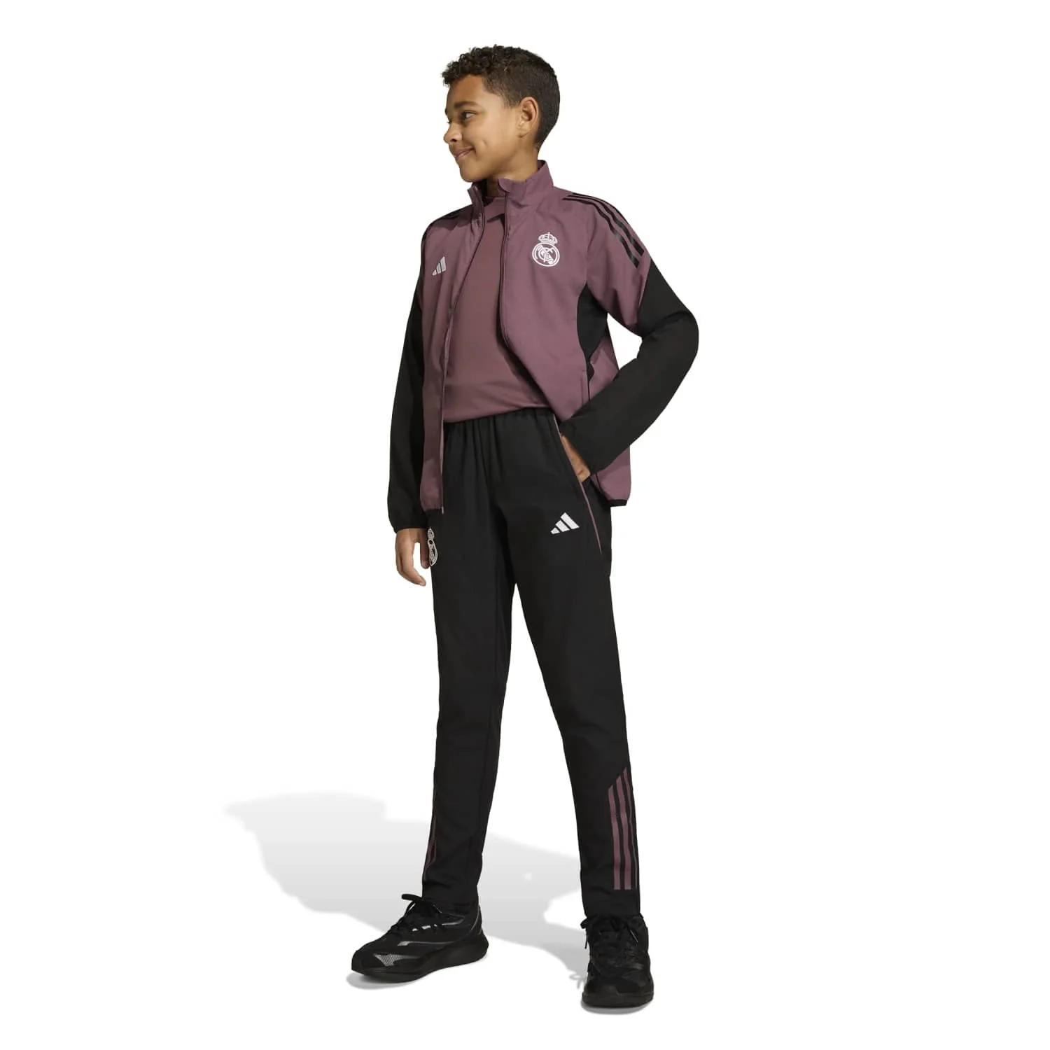 Chaqueta Chándal Niño adidas Entrenamiento 25/26 Morada - Image 3