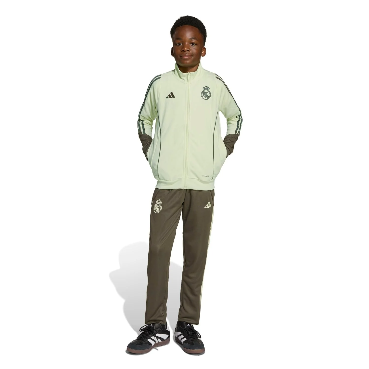 Chándal Niños adidas Entrenamiento 25/26 Verde Lima/Caqui Oscuro - Image 4
