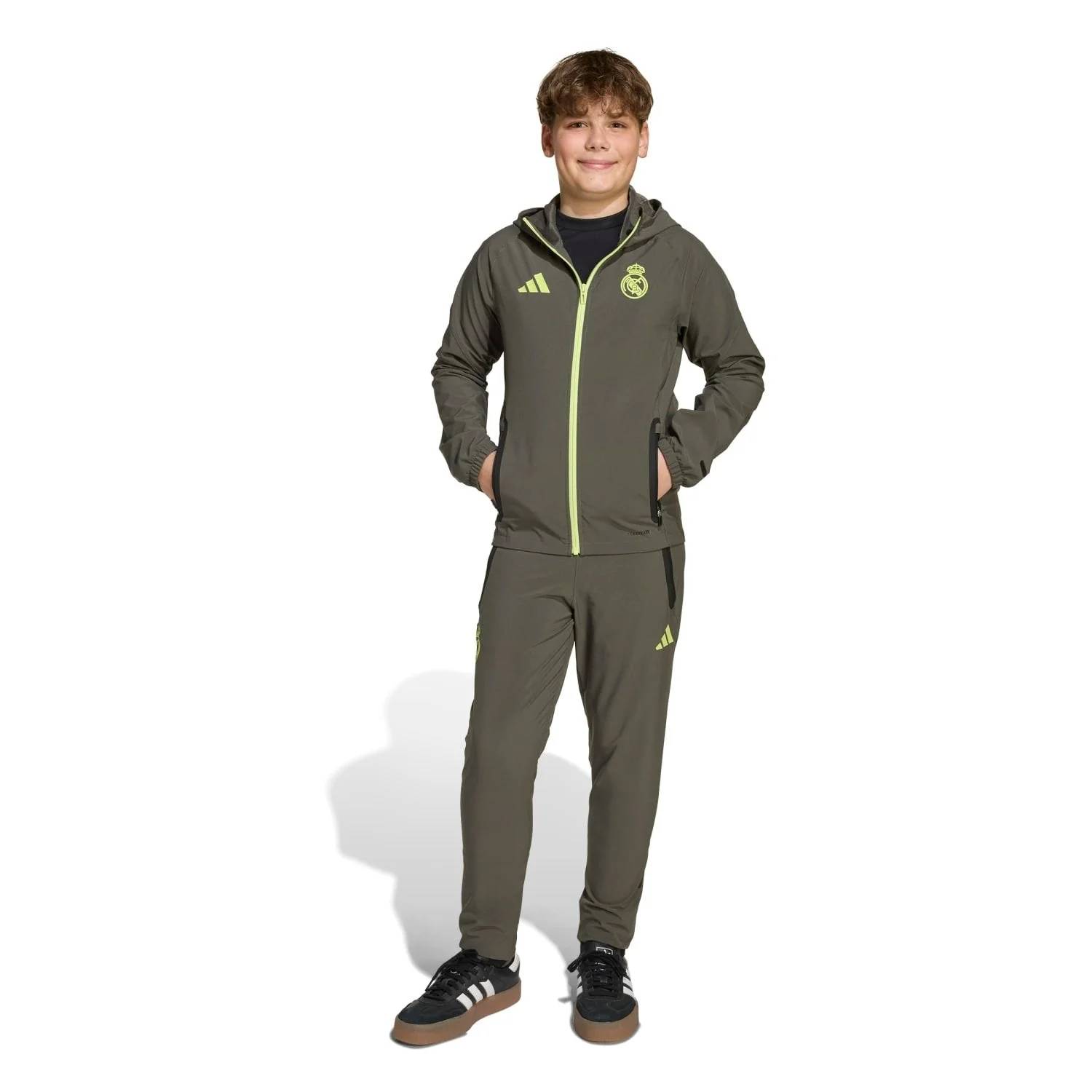Chaqueta Niños adidas Tiro Vis Tech Competition Gris/Verde Lima - Image 4