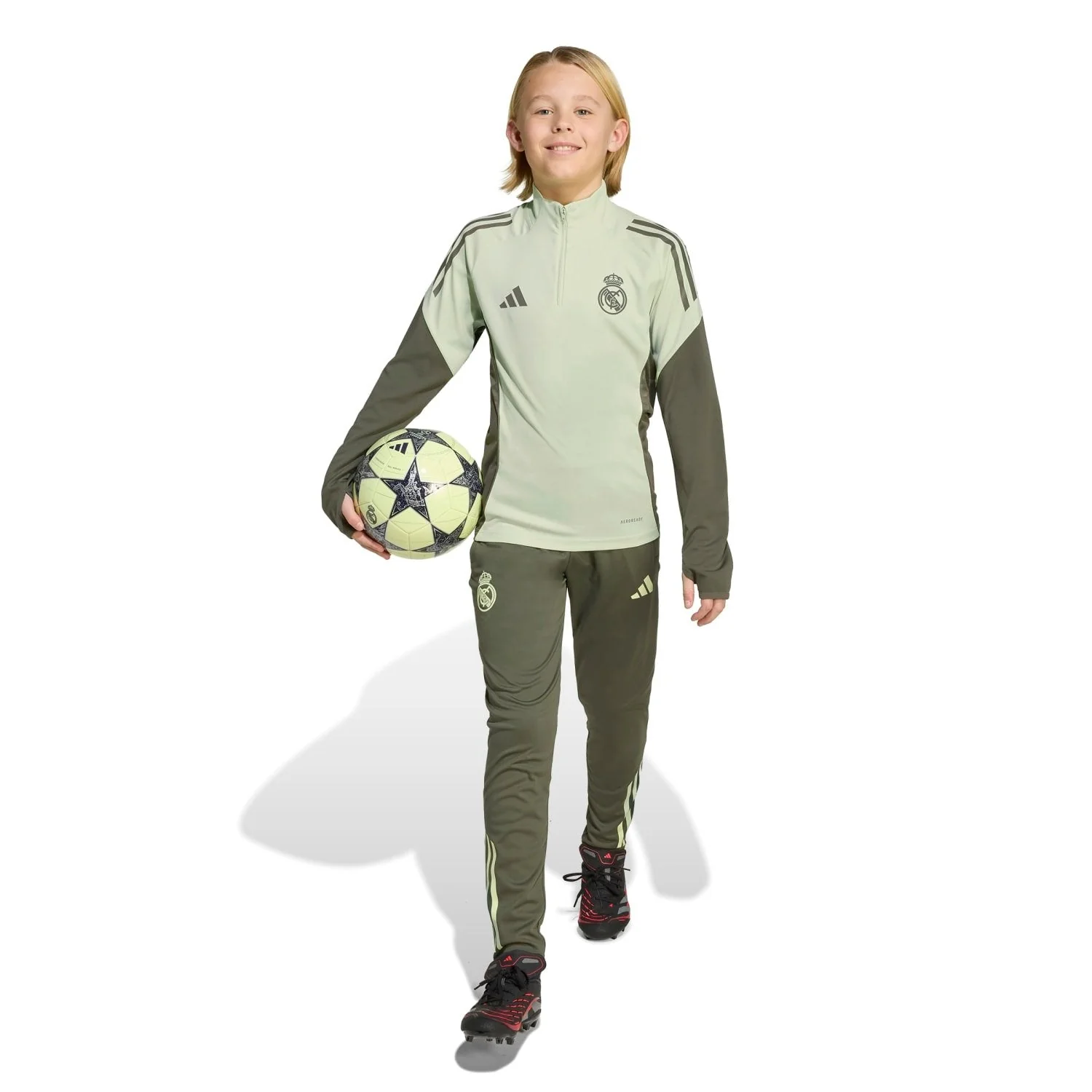Sudadera Niños adidas Entrenamiento 25/26 Verde Lima - Image 3