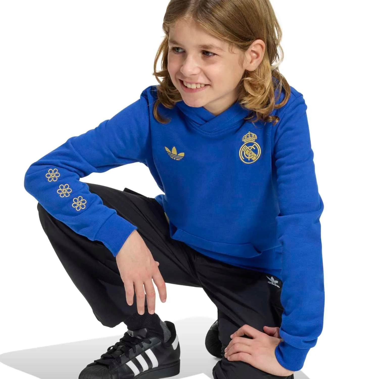 Sudadera Capucha Niños adidas Chinese Knot Pack 25/26 Azul - Image 4